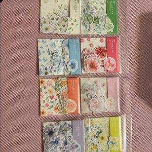 Beautiful colorful flower stickers
